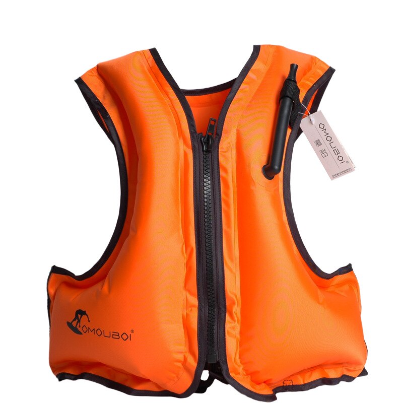 Surf gonflable gilets de sauvetage enfants plongée en apnée gilet de flottabilité adulte grande taille flottabilité bateau pêche gilet de sauvetage: Orange