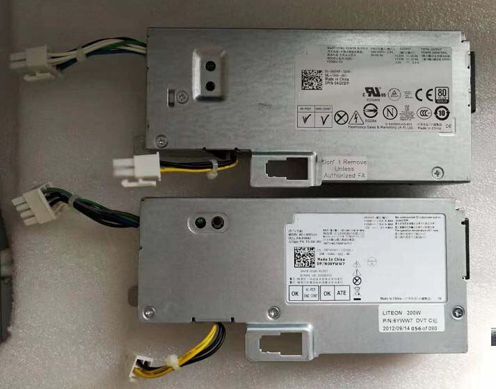 Frete Grátis Fonte De Alimentação Para Optiplex 7010 9010 9020 780 790 990 USFF 200W L200EU-01 F200EU-02
