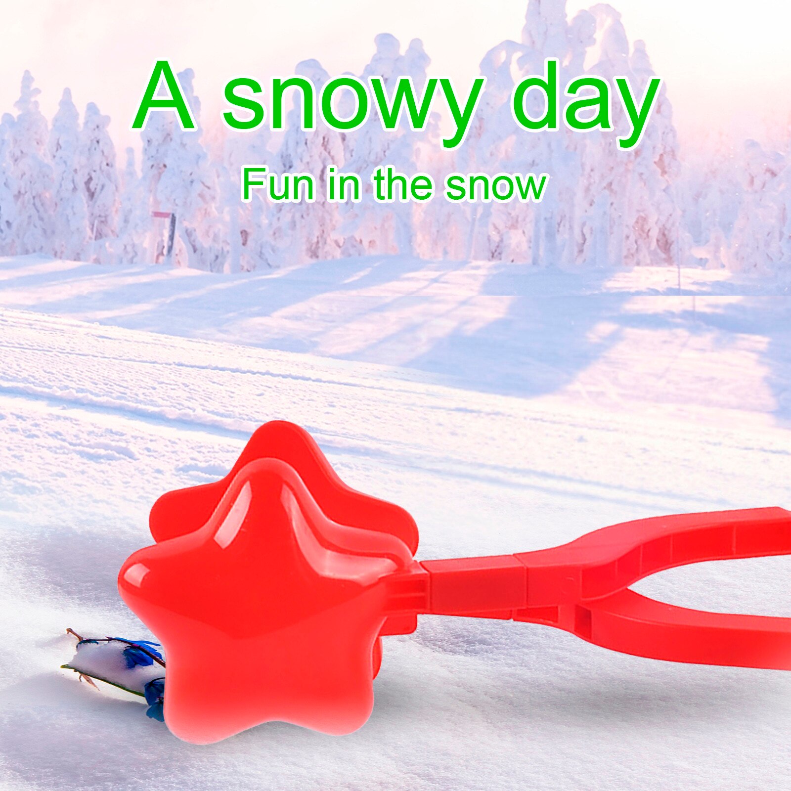 Stern Schneeball Hersteller Winter Kunststoff Schneeball Hersteller Clip freundlicher draussen bilden Spielzeug draussen schnee eltern-Art-interaktives spielzeug