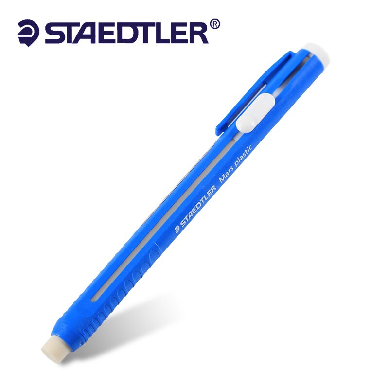 LifeMaster Staedtler Mars Plastic Pencil Lead Rubber Eraser Holder/Refill for Graphite on Paper &amp; Matt Drafting Film 528 50 Art: Blue
