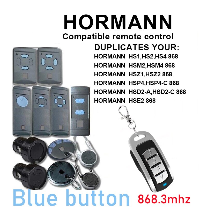Hormann Garagedeur Opener 868Mhz Hormann HS1,HS2,HS4 Garagedeur Afstandsbediening Replicator Hormann HSE2 Afstandsbediening Voor Gate: SMG-008