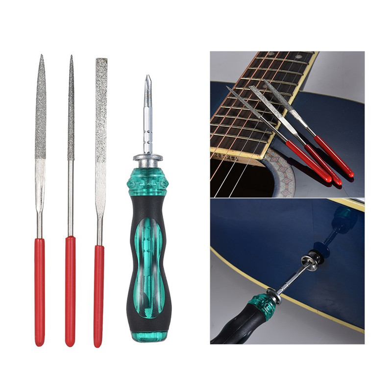 Guitar Care Tool Repair Maintenance Tech Kit Set for Acoustic Electric Bass Guitar Tools Kit Set