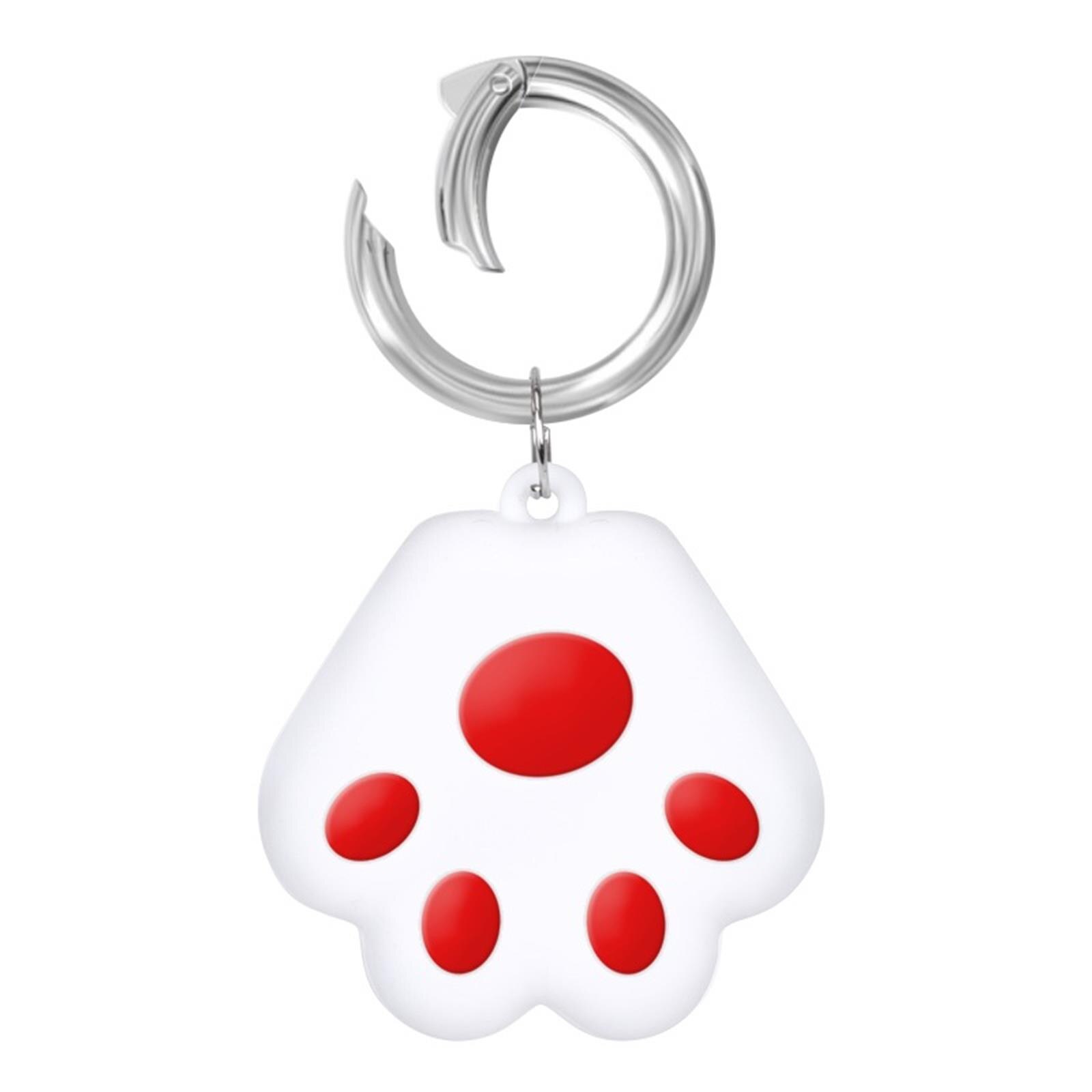 Localizador GPS Mini para mascotas, dispositivo antipérdida de seguimiento, rastreador para gatos y niños, billetera de coche, accesorios para llavero, novedad: Rojo