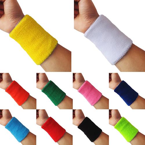 1Pcs Da Polso Fasce Da Tennis Sport Wristband Pallavolo Palestra Polso Brace Support Banda di Sudore Asciugamano Braccialetto Protector Per Esterno