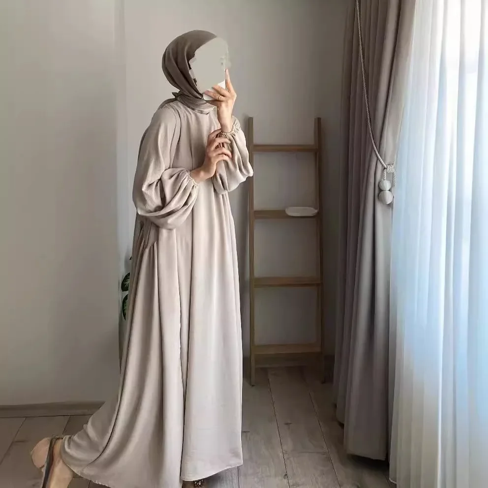 Ramadan saudiarabisk lang kåbe marokko dubai abayas til kvinder beskedne maxikjoler jalabiya kaftan islam eid muslimske vestidos