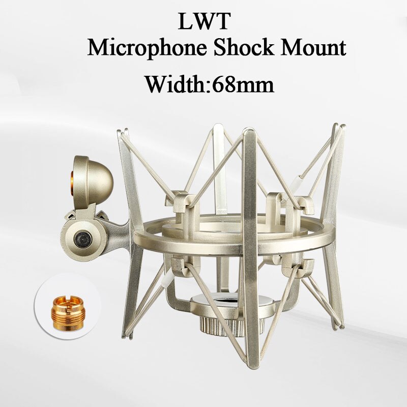 Universal Microphone Shock Mount Holder Tripod Recording Studio Microphone Stand For Computer Condenser Bracket Mic Holder Stick: F