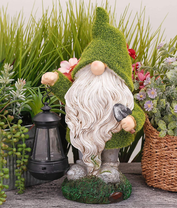 Tuin Elf Standbeeld, Retro Dwerg Vuil Gnome Groei Cement Hars Antieke Ambachten Tuin Terras Landschap Beweging Gift