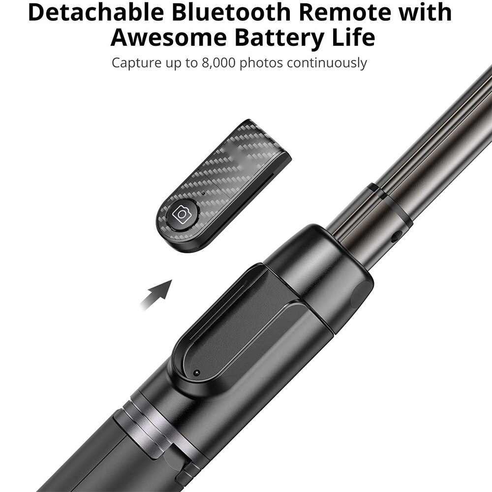 3in1 Mini Bluetooth Selfie Stick Tripod Aluminum Monopod Stand For Xiaomi Mi 10 9T Redmi Note 9 8 7 K30 9A 9C Ultra Huawei Phone