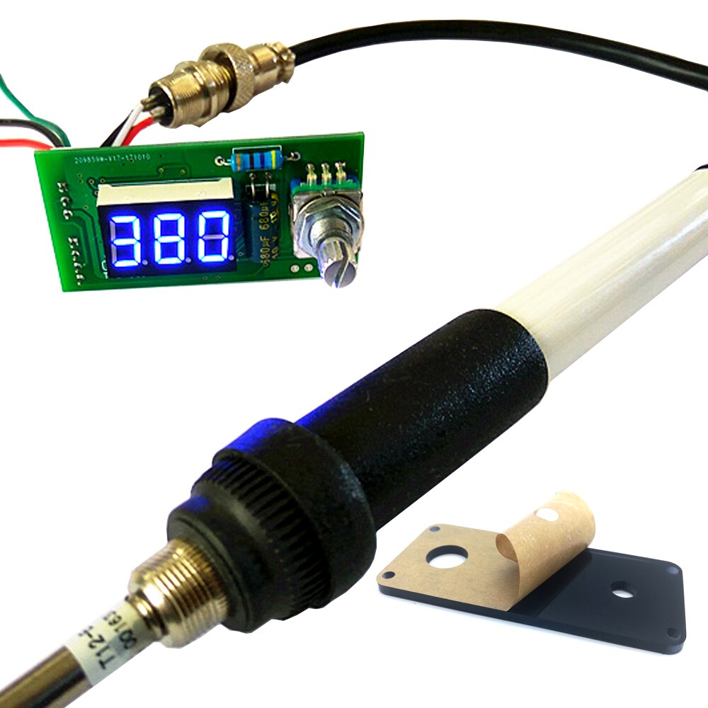 QUICKO-controlador STC T12 , estación de soldadura Digital LED, kits DIY, carcasa de aleación de aluminio con Panel transparente Acrílico