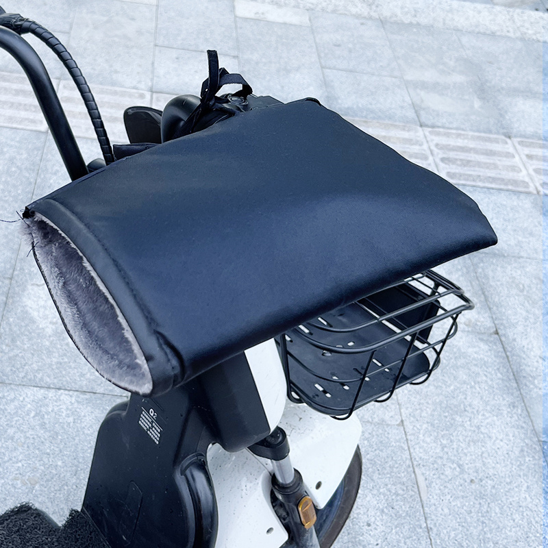 Motorcycle Handlebar Muffs Winter Equipment Mitts Warmer Gloves Waterproof Handmuffs Bicycle Handle Cover Hand Covers Warmers: GRAY