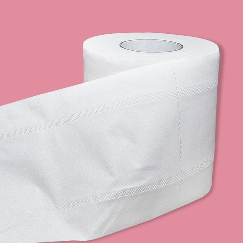 1 Roll Toilet Paper No Fluorescent Agent Soft Stronge 4-Ply Sheets Bath Tissue