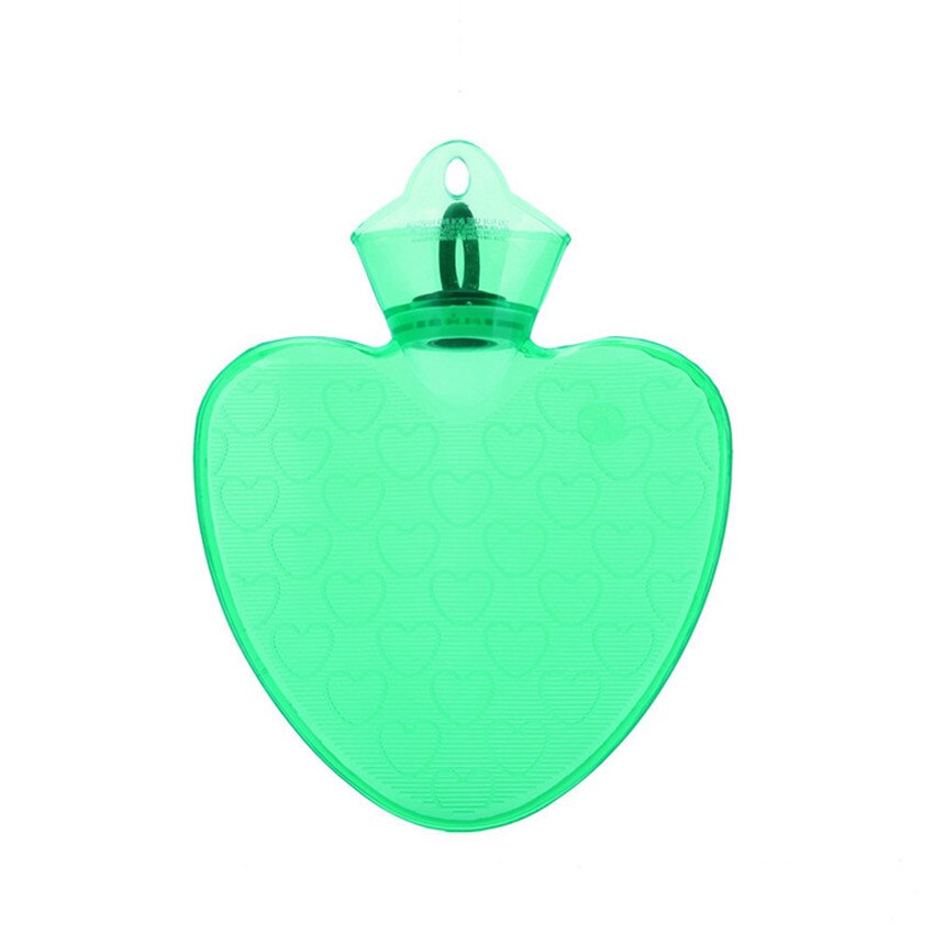 Botella de agua de pvc con forma de corazón
