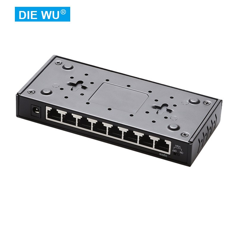 TXE099 8-Poort Gigabit Ethernet Onbeheerde Switch Thuis Netwerk Hub, Kantoor Ethernet Splitter, plug-En-Play Met Vlan Switch