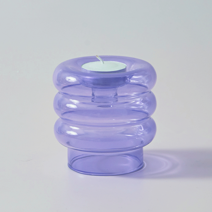 Candlestick Stand Taper Holders Tealight Candles for Home Decor Wedding Decoration Party Vase Table Centerpiece: Lavender