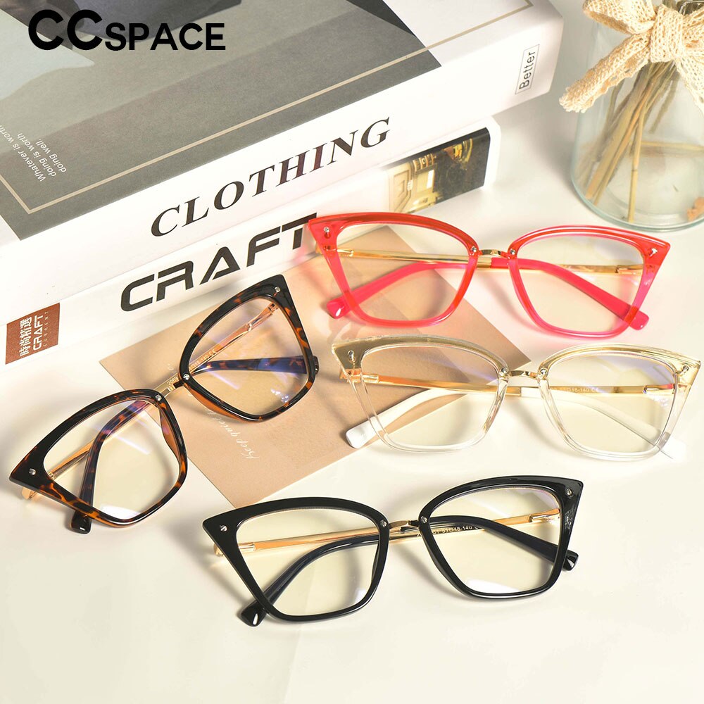 Lunettes de vue Anti-lumière bleue TR90 œil de chat Sexy pour hommes et femmes, montures, à la , pour ordinateur, 53384