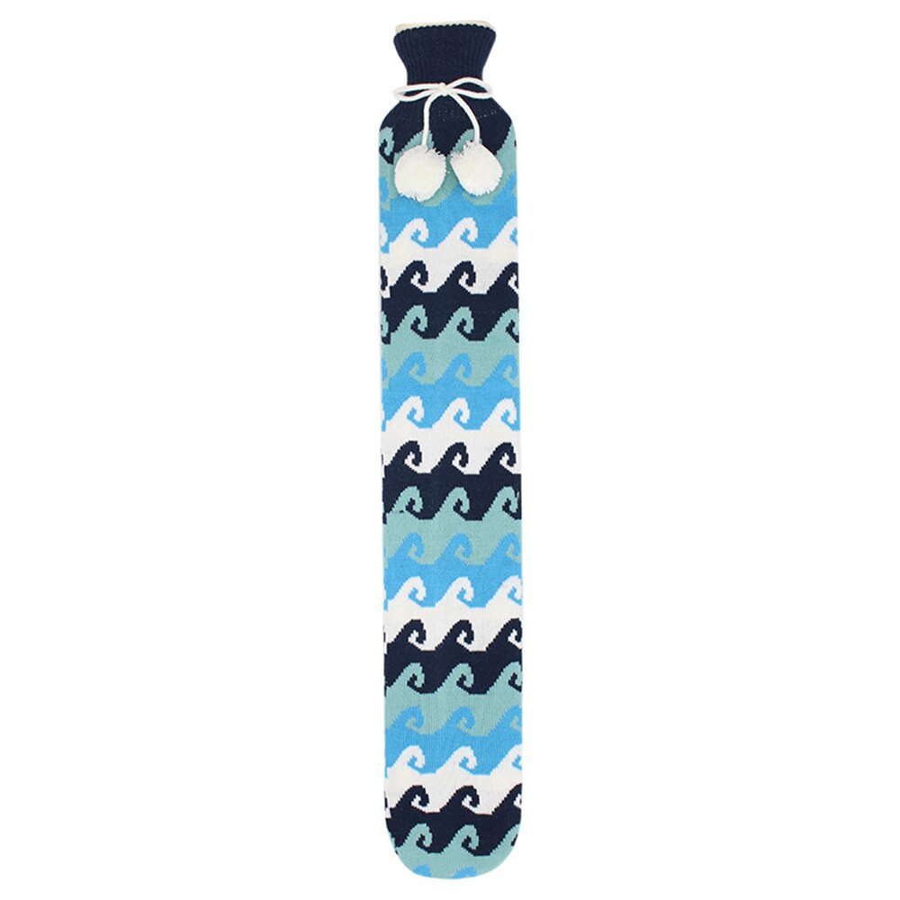 52cm Removable Cover Fur Rubber Water Bottle Extra Long Christmas Water Bottles Bag For Waist Hand Foot Warming: J