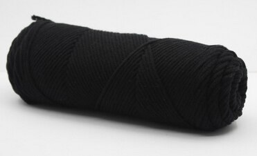 Fil de soie naturel doux, 500 g/lot, fil épais pour tricoter, laine bébé, crochet, écharpe, pull, fil de tissage,: 15 black