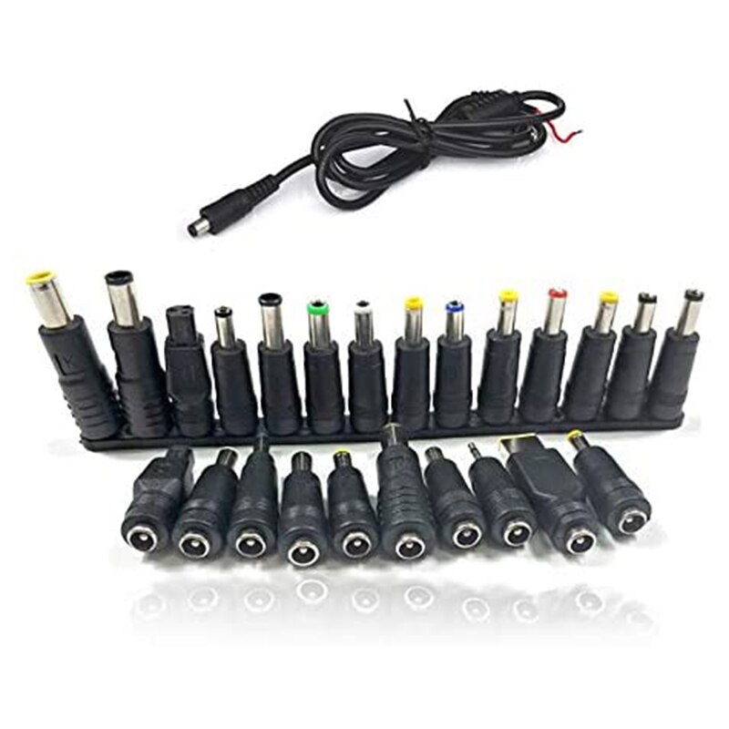 31Pcs Universal Laptop DC Netzteil Adapter Stecker Stecker AC DC Jack Ladegerät Anschlüsse Laptop Power Adapter