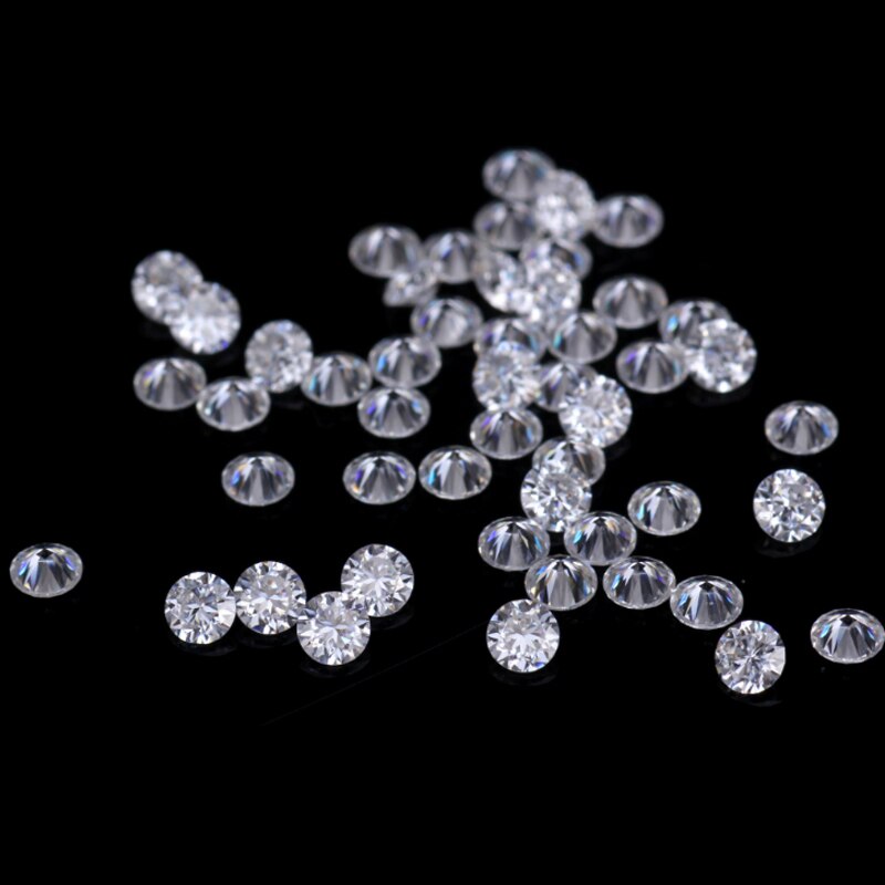 25 Stuks 2.2 Mm Losse Moissanite Fg Kleur Ronde Briljant Geslepen Losse Kralen Armband Sieraden Diamanten Ring Materiaal Totaal 1 carat