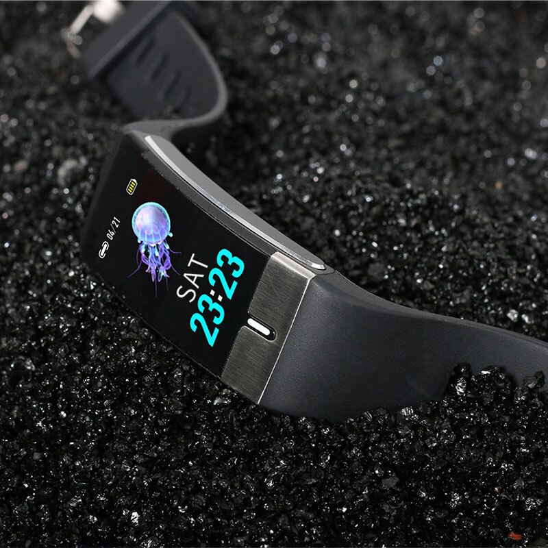 [SPO2 Monitor] E66 Thermometer ECG+PPG Heart Rate Blood Pressure O2 Monitor Smart Wristband Waterproof USB Charging Smart Watch