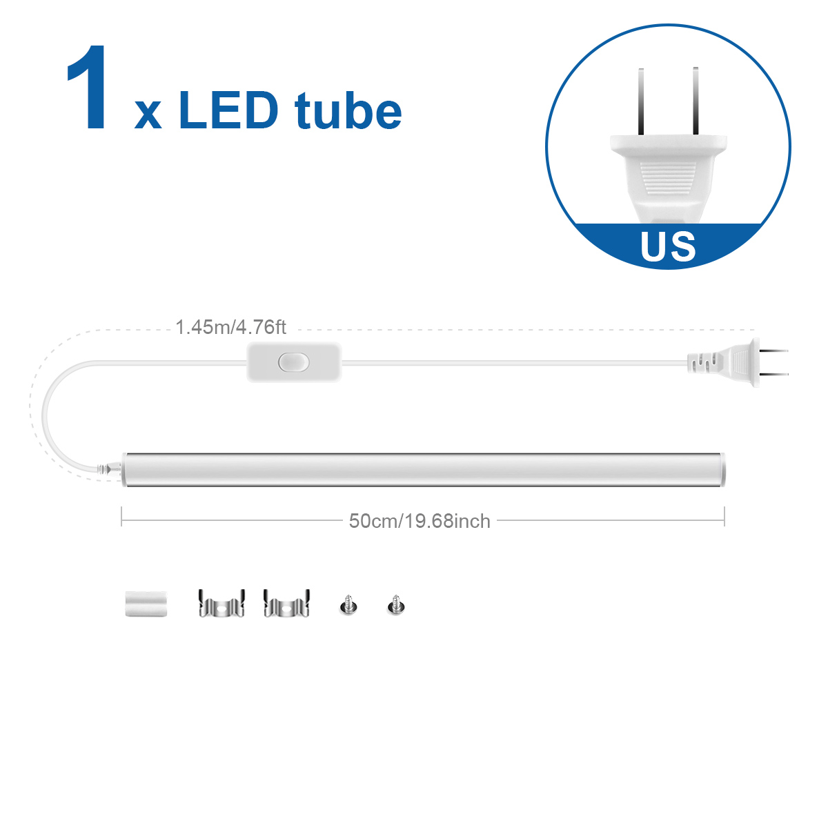 50CM T5 Aluminium LED Bar Licht Rohr 110V 220V 15W LED Leuchtstoffröhre Lampen Ersetzen Schreibtisch lampe Garage Schrank Lagerbier Beleuchtung: Weiß / Licht Gelb