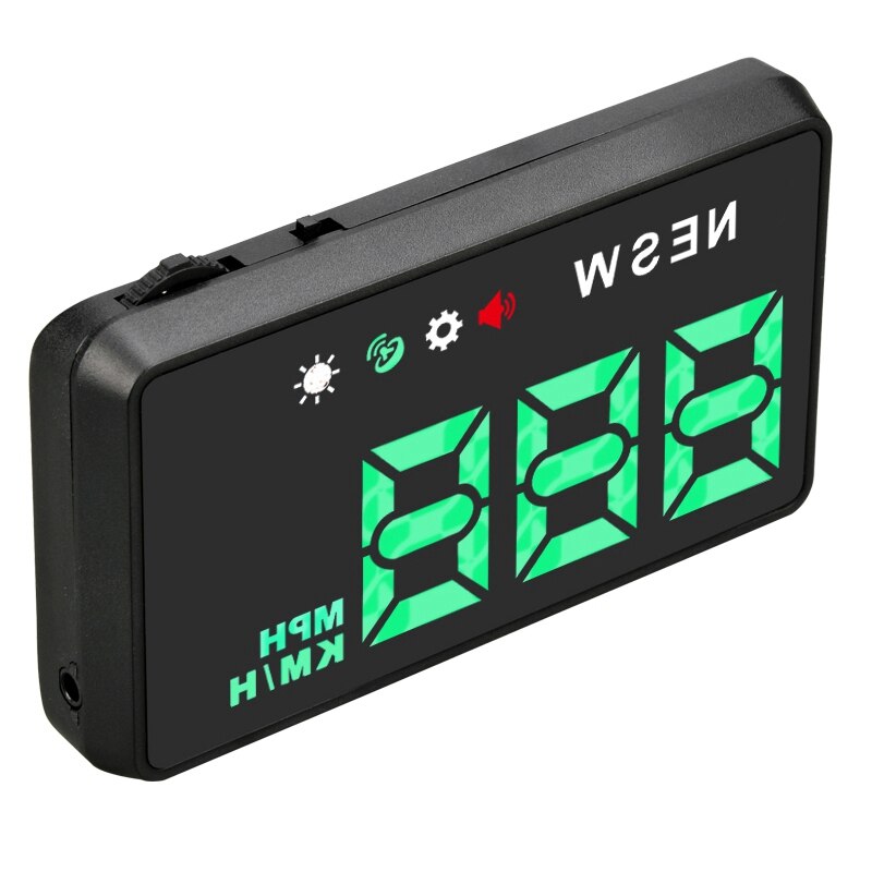 Universele auto hud head-up display, digitale hud-display met kompas, beveiligingsalarmsysteem voor auto's