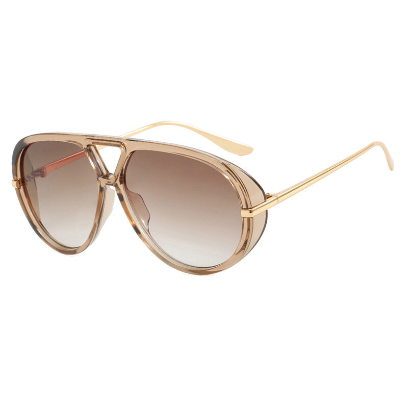 Gafas De Sol De lujo De De para mujer, gafas De Sol Vintage De gran tamaño para sexo, gafas De Sol De negras para mujer # 300864: Rojo rosado