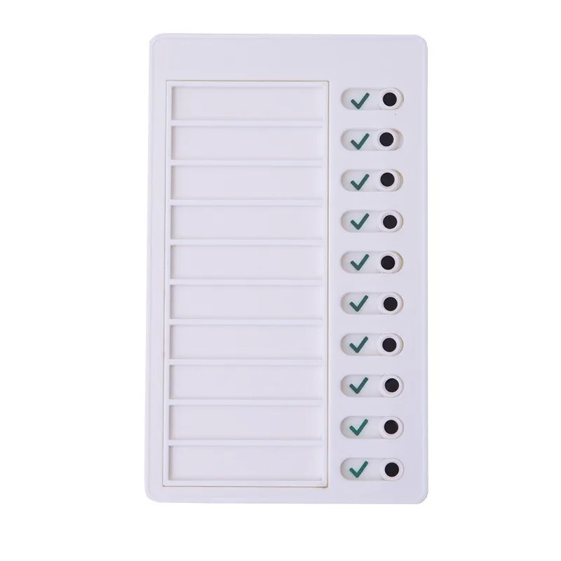 Bview Art 10 hojas en blanco de papel para hacer lista tablero de notas para adultos y niños para planificar recordatorios