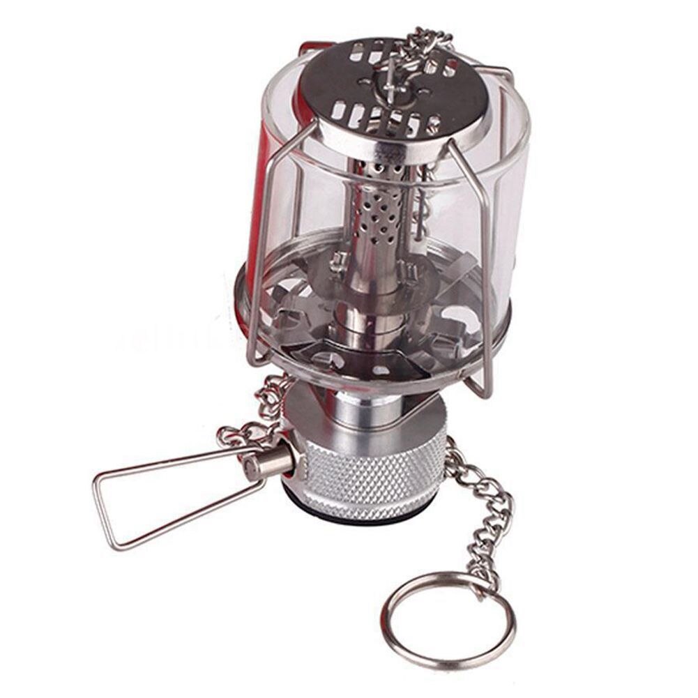 BL300-F1 Mini Camping Lantaarn Gas Light Draagbare Tent Glas Lamp Butaan Licht 80LUX Winkelen