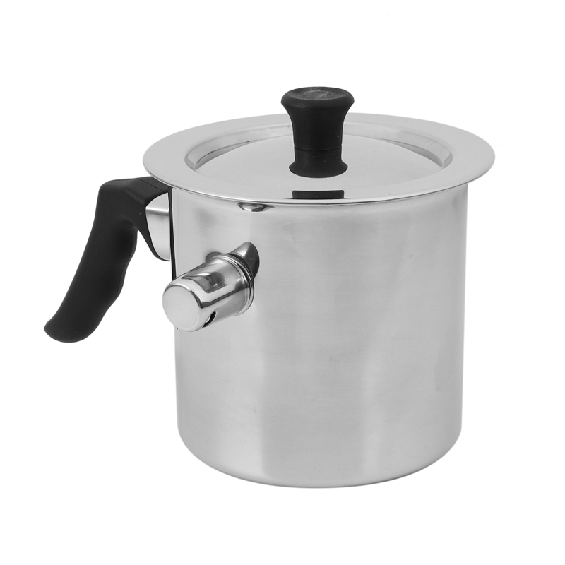 Beeswax Melting Pot Stainless Steel Pouring Pot Beekeeping Tool Hole Boiler Silver Beekeeping Honey Milk Cooking Equipment Boili