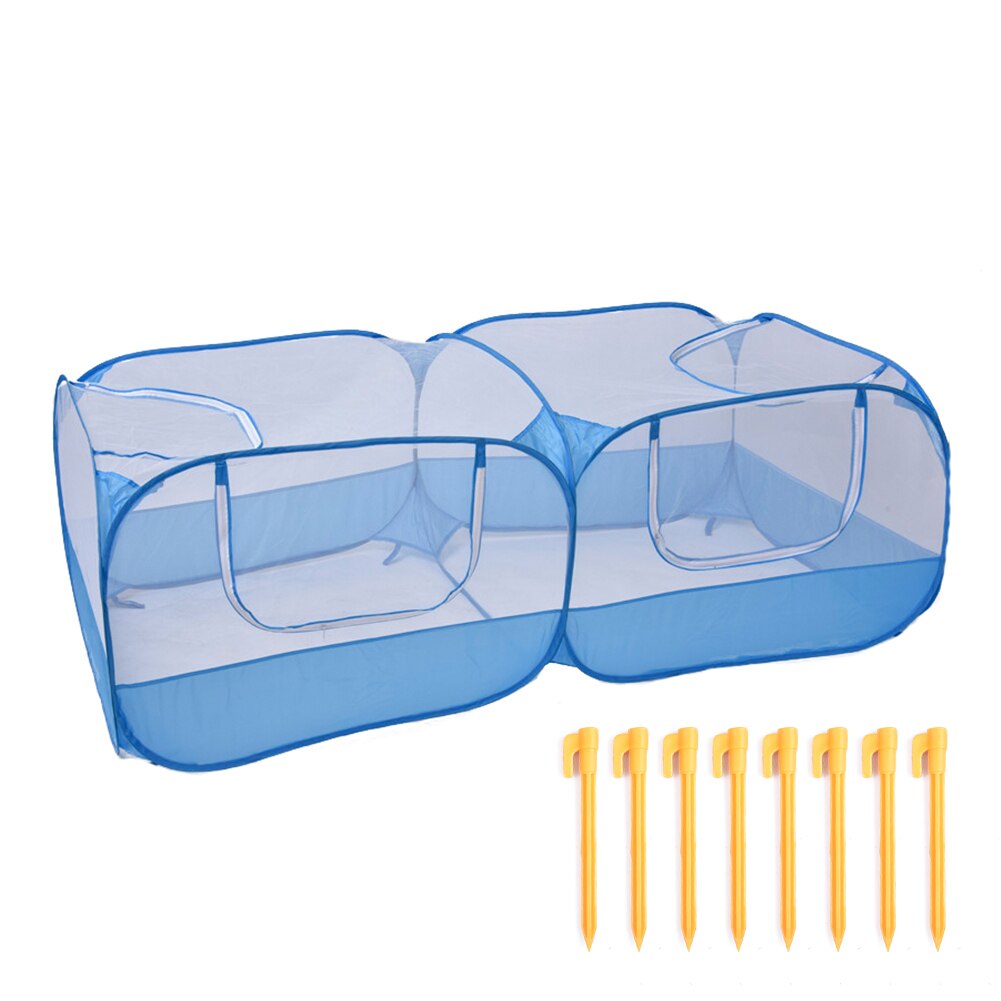 Chicken Enclosure For Small Animals Outdoor Garden Multifunction Large Ducks Easy Install Farm Pet Supplies Goose Home Foldable: Blue