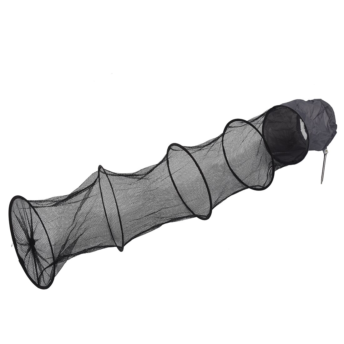 1.5m Crab Foldable Fish Net Crawdad Shrimp Minnow Bait Trap Cast Dip Nylon Fishing Net Cage 5 Layers Fishing Cage