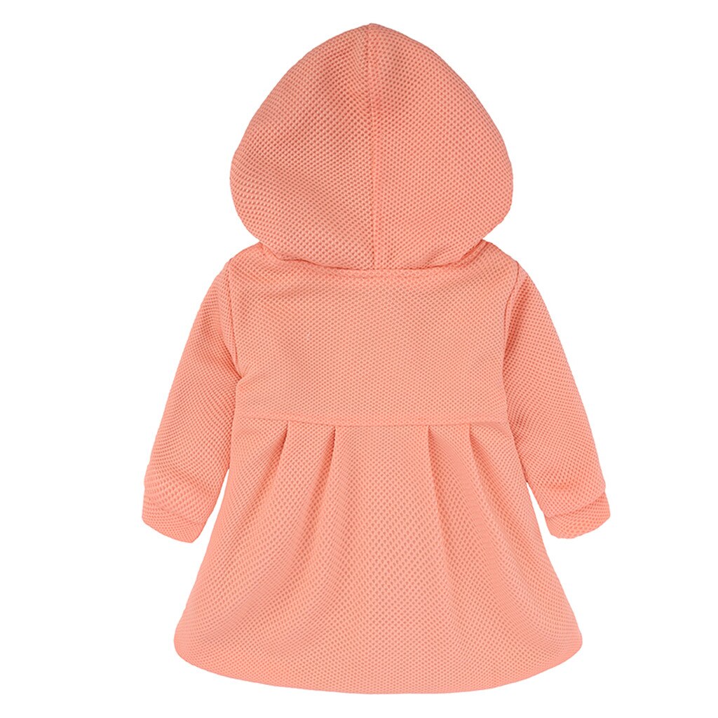 Winter warm solid Jackets For kids girls Trench Children's Clothing Hooded Warm Kids girls Outerwear Windbreaker Coats#G30