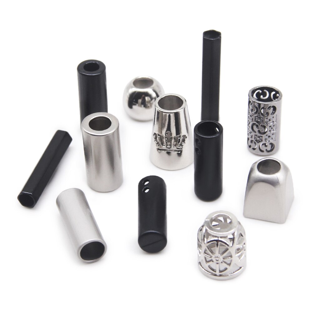 10pcs Metal End Stopper Cord Rope Ends Locks Lanyard Clips Fastener For Backpack Garment Drawstrings Accessory DIY