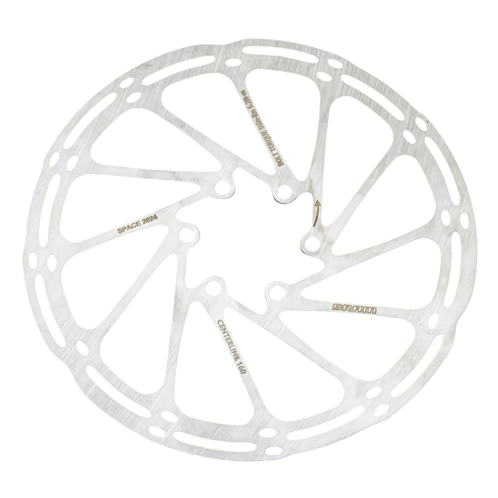 Rotor de freno de bicicleta SRAM, línea central de 140mm, 160mm, 180mm, 203mm, disco de freno hidráulico de acero inoxidable para piezas de bicicleta de carretera MTB, 2 uds.