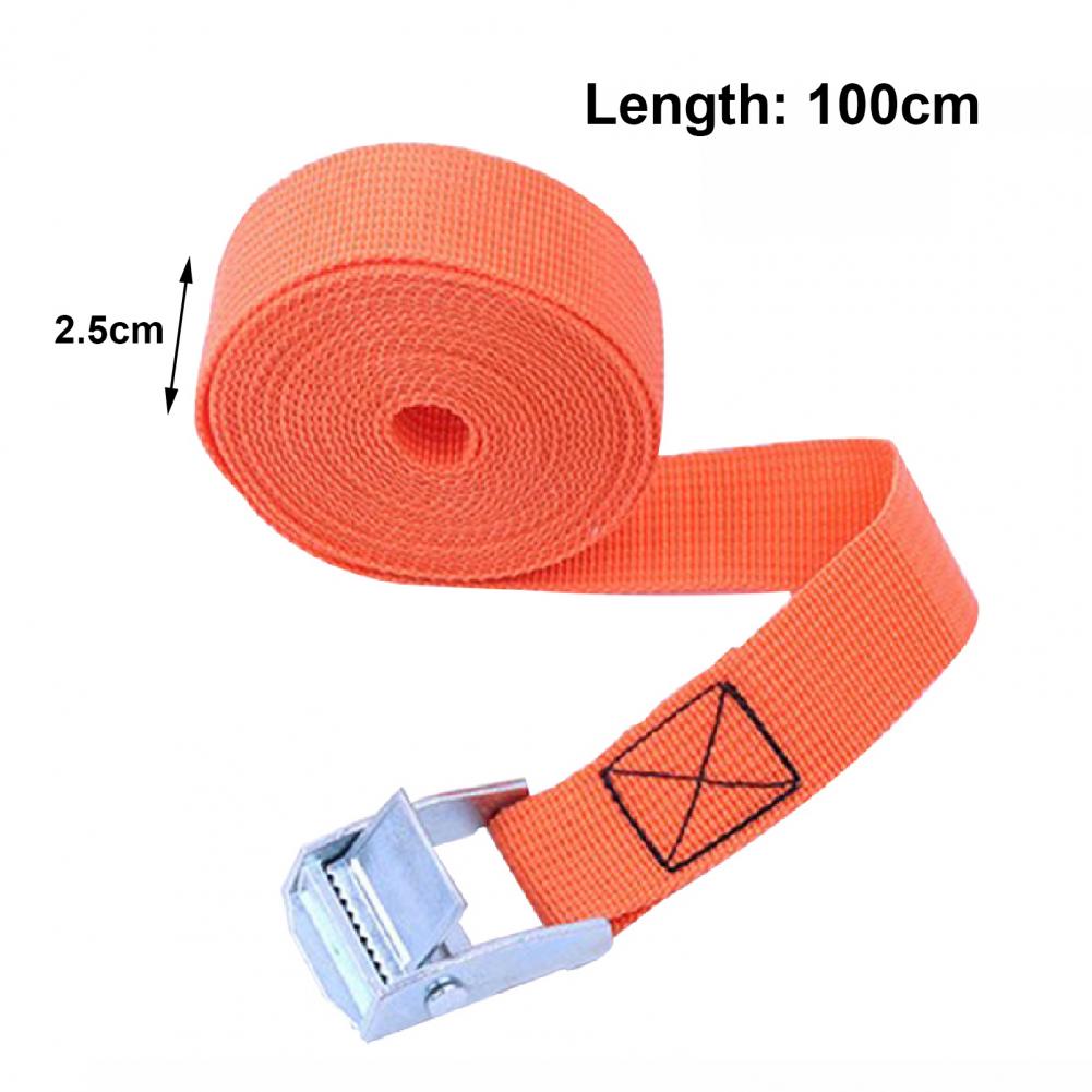 100Cm Metalen Gesp Trekkabel Cargo Strap Hoge Sterkte Slijtvaste Draagbare 250 Lbs Cargo Tie Down Cam band Voor Auto