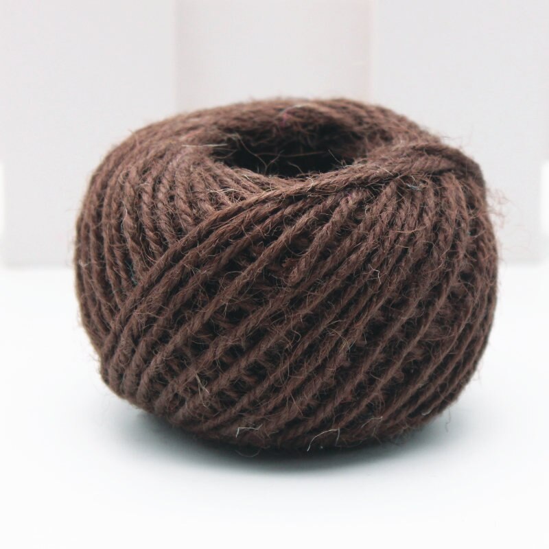 40 metriä / rulla 2mm pehmeä tekstuuri hamppuköysi narut tee itse maljakko vaatteet hattu kengät unesieppari juhla koriste materiaali köysi: D