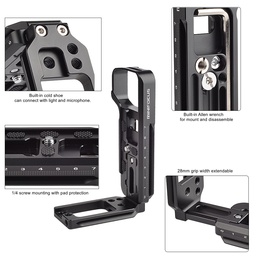 schnell Freisetzung A7R3 L Platte für Sony A7M3 L-Halterung für Sony A7 III/A7R III A73III Serie mit für Arca Stil Montage Platte