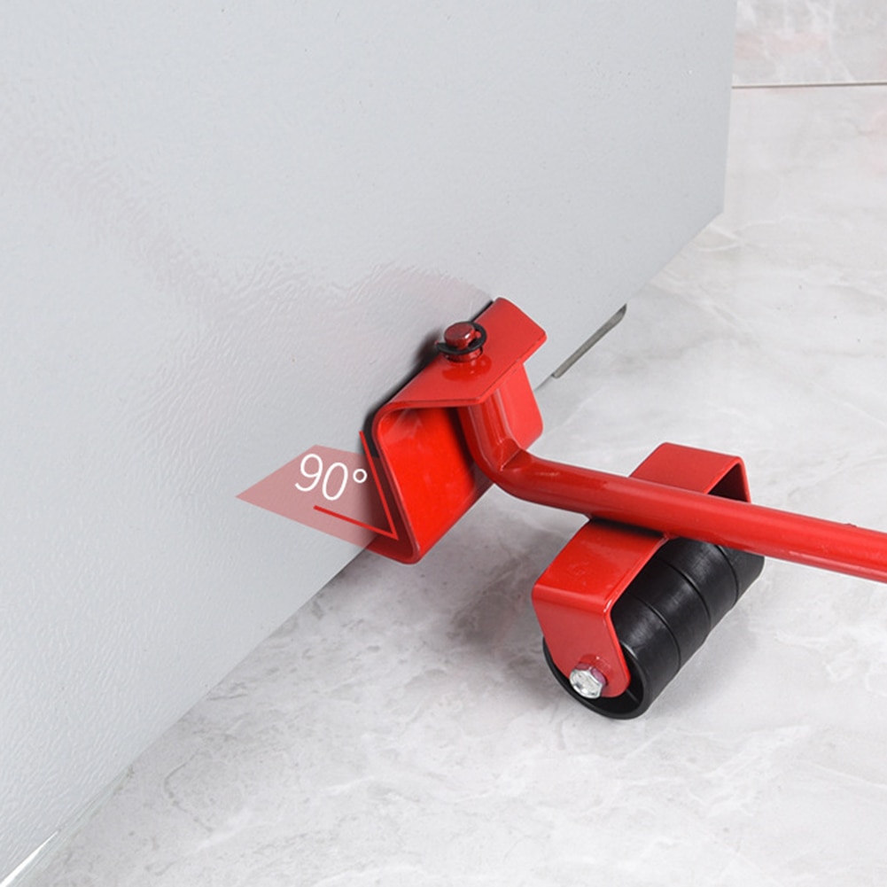 5Pcs Furniture Transport Lifter tool Set Heavy Stuffs Moving Hand Tools Set Wheel Bar Mover Device