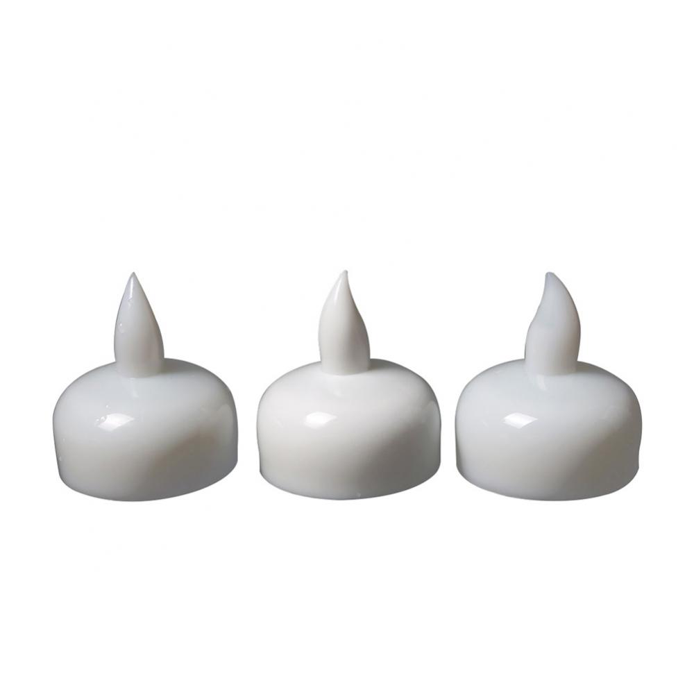 Bougie flottante sans flamme, bougies chauffe-plat scintillantes imperméables, bougies Led chaudes pour piscine, SPA, baignoire, décor de dîner de fête de mariage
