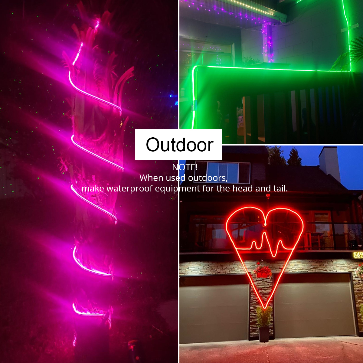 Tuya Smart Life WiFi LED tira de luz de neón 12V tira de LED RGB cinta de letrero de neón decoración Alexa Google Home Gel de sílice con Clips