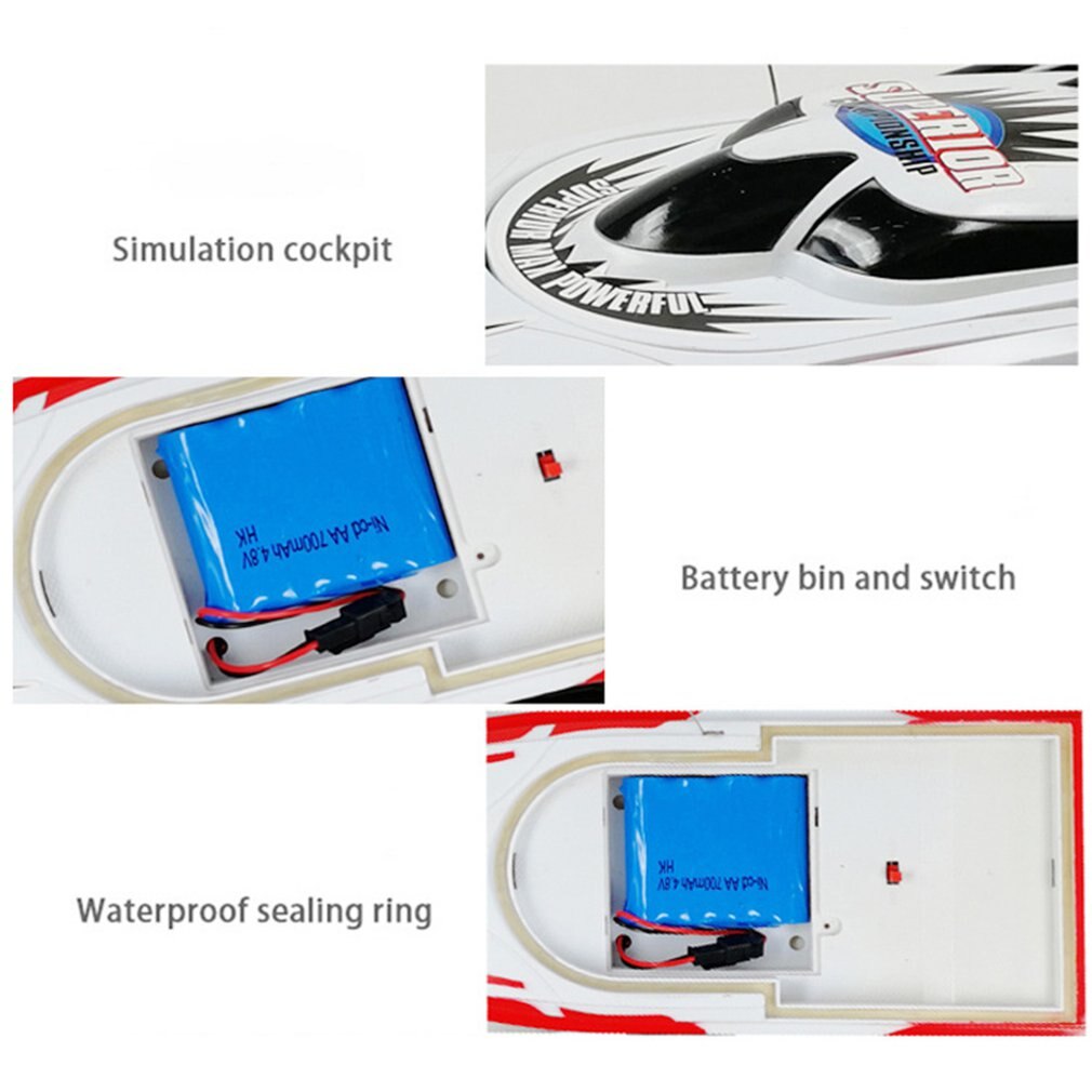 Rc Boot Radio Afstandsbediening Twin Motor Hoge Snelheid Boot Rc Racing Kinderen Outdoor Racing Boot R/C Boot speed Boot Batterij Type