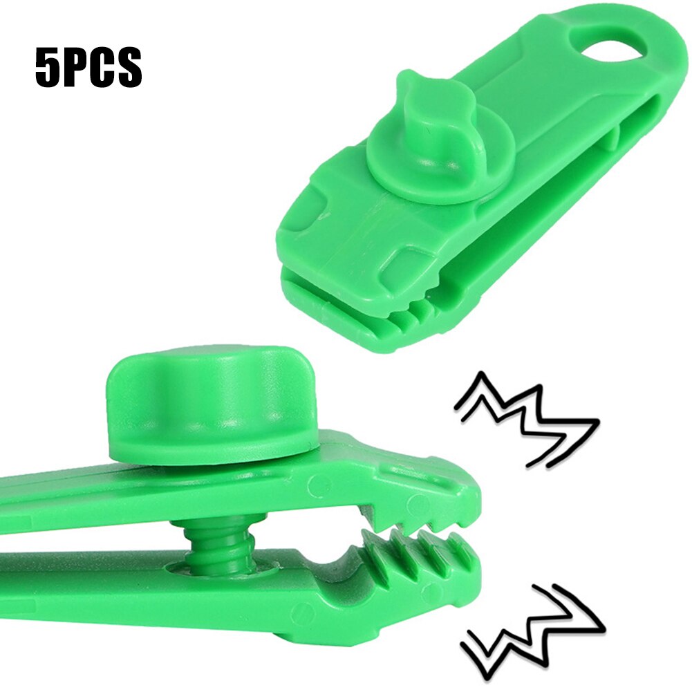 5/10 Pcs Heavy Duty Camping Tarp Clips Tent Awning Clamps with Thumb Screw Portable Tool B2Cshop: green