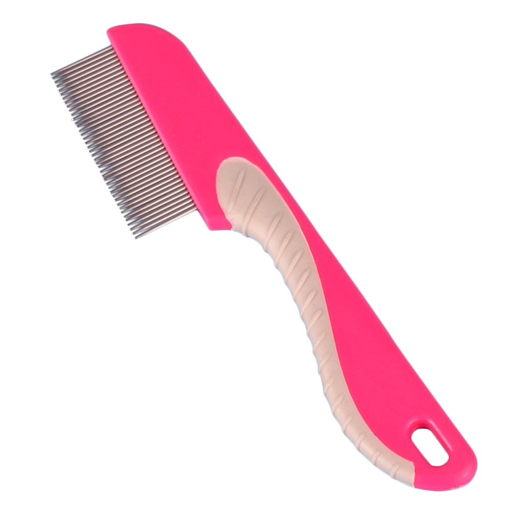 With Handle Flea Fine Toothed Supplies Cat Dog Stainless Steel Practical Manual Grooming Hair Lice Pet Comb