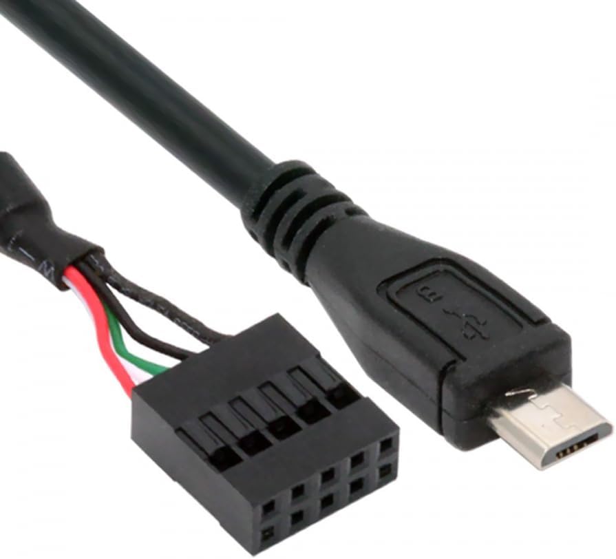Cable USB 2.0 Motherboard 9pin 10pin Header to Micro USB 5Pin Cable for Mini Monitor Sensor Panel Camera