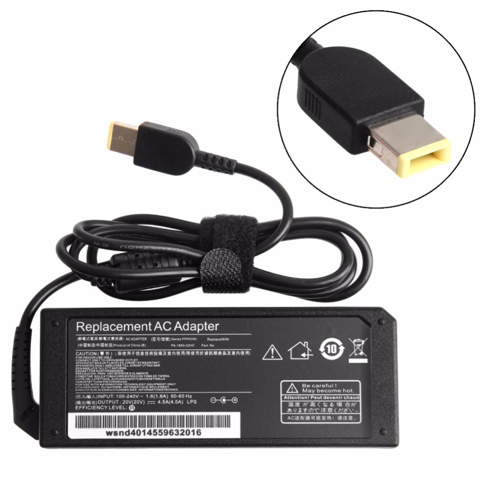 20V 4.5A 90W AC Adapter Battery Charger Power Supply For Lenovo ThinkPad