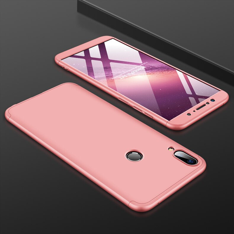 Luxe 360 volledige beschermings-proof armor hybride anti-klop harde pc-hoes voor asus zenfone max pro  (m1) zb601kl zb602kl- hoes: Voor asus  zb602kl / Roségoud