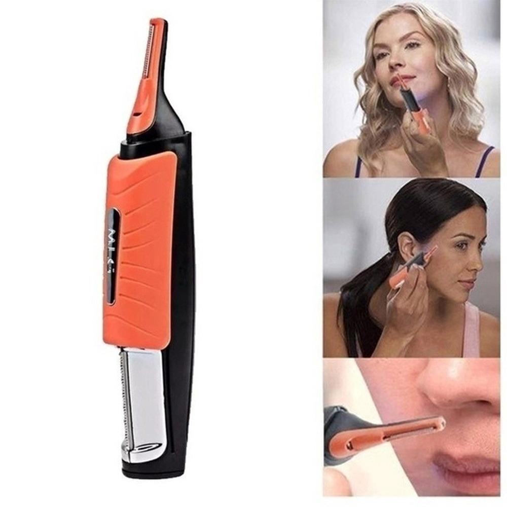 Kemei barbermaskin for menn multifunksjonell led lys skjeggtrimmer for øyenbrynshår nesehår kroppshår modellutstyr for menn (i eske)