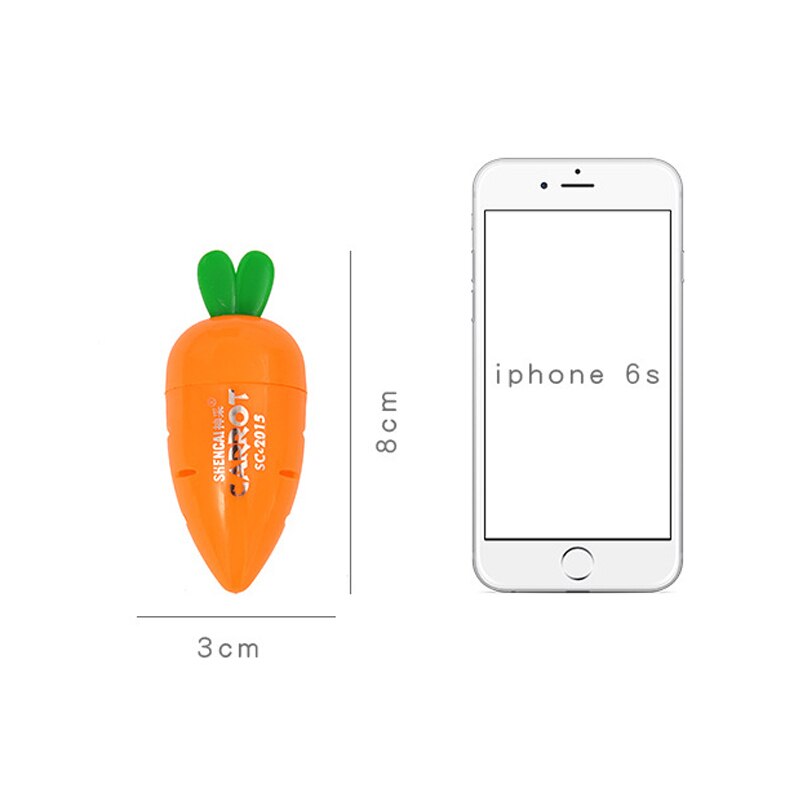 5 pcs/lot Kawaii Lovely Plastic Carrot Automatic Pencil Sharpener For Children School Stationery office Supplies