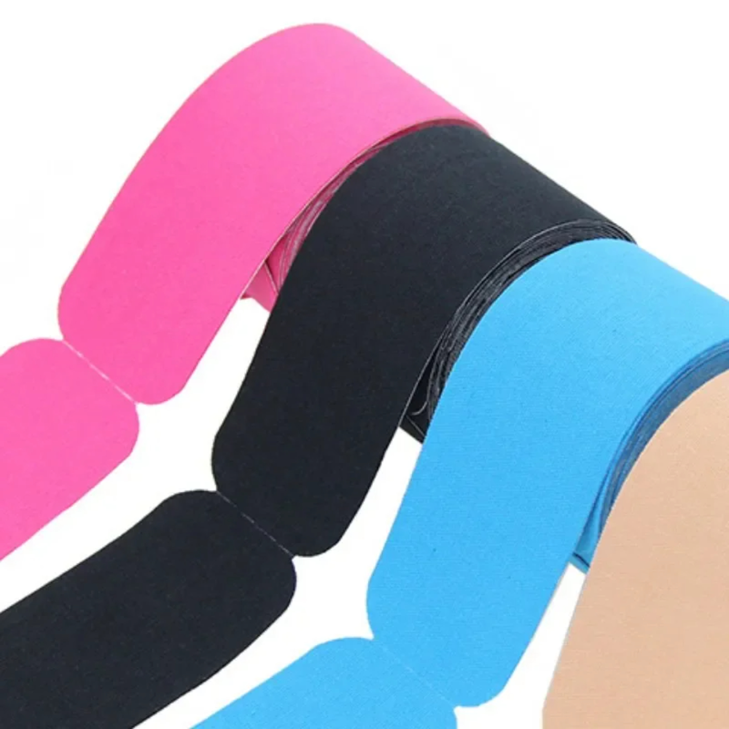 Cinta de kinesiología precortada de 5cm x 5m, cinta elástica de recuperación atlética, rodilleras para aliviar el dolor muscular, Protector deportivo para Fitness